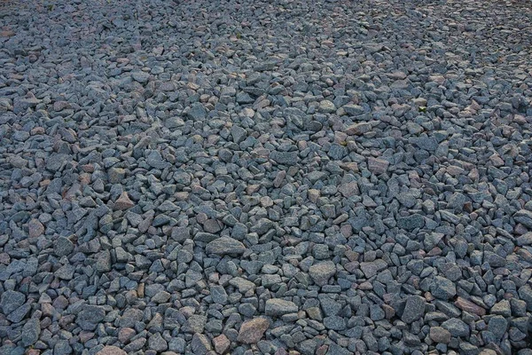 Fundo Uma Pilha Pequenas Pedras Entulho Cinza — Fotografia de Stock