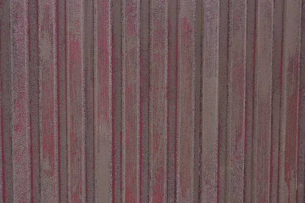 Grau Rote Textur Des Gestreiften Eisernen Zaunes — Stockfoto