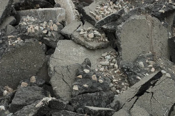 Textura Piedra Piezas Grises Asfalto Viejo Montón — Foto de Stock