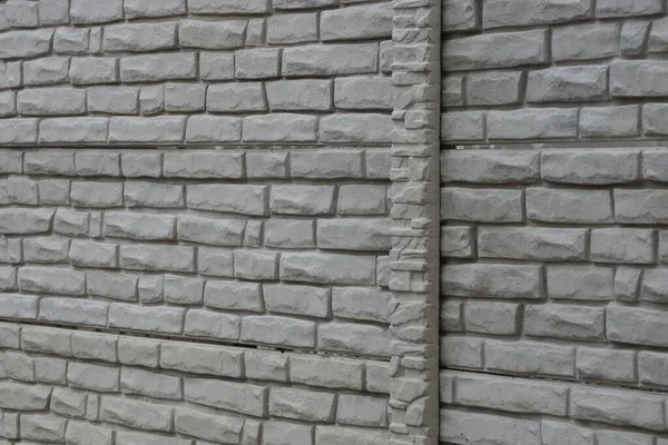 Biały Szary Kamień Tekstury Cegieł Ścianie Budynku — Zdjęcie stockowe