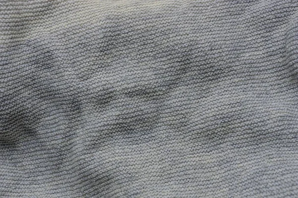 Szary Materiał Tekstury Kawałka Wełny Tkaninie — Zdjęcie stockowe