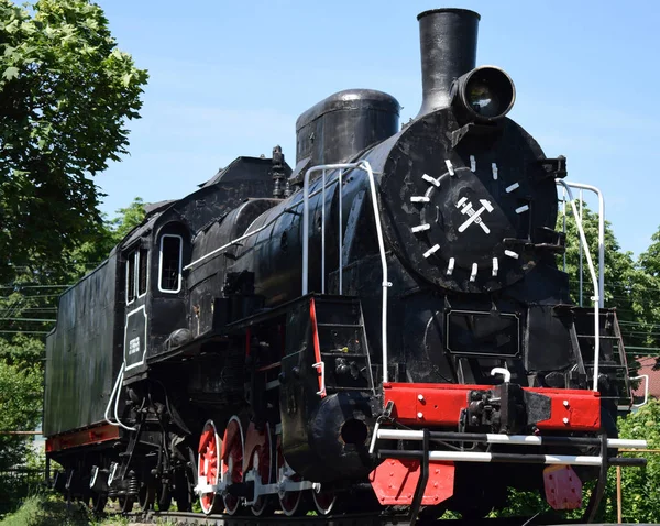 Denkmal Für Die Dampflokomotive — Stockfoto