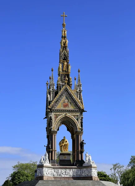 Albert Memorial Nel Giardino Kensington Londra — Foto Stock