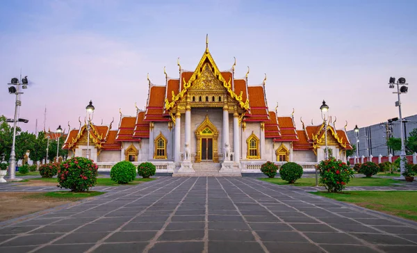 Wat Benchamabophit Marble Temple Bangkok Thailand — Stock Photo, Image