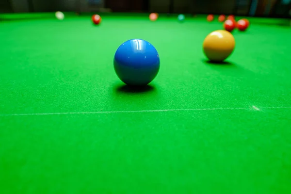 Snooker Balls Green Snooker Table — Stock Photo, Image