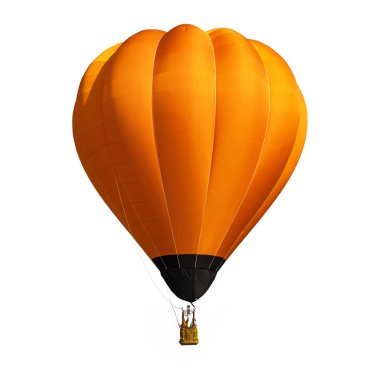 Beyaz arka plan üzerinde izole turuncu balon