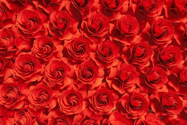 Paper flower, Red roses cut from paper, Wedding decorations, Abs