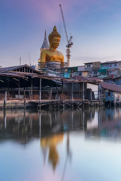 Gran Estatua Buda Tailandia Atardecer —  Fotos de Stock