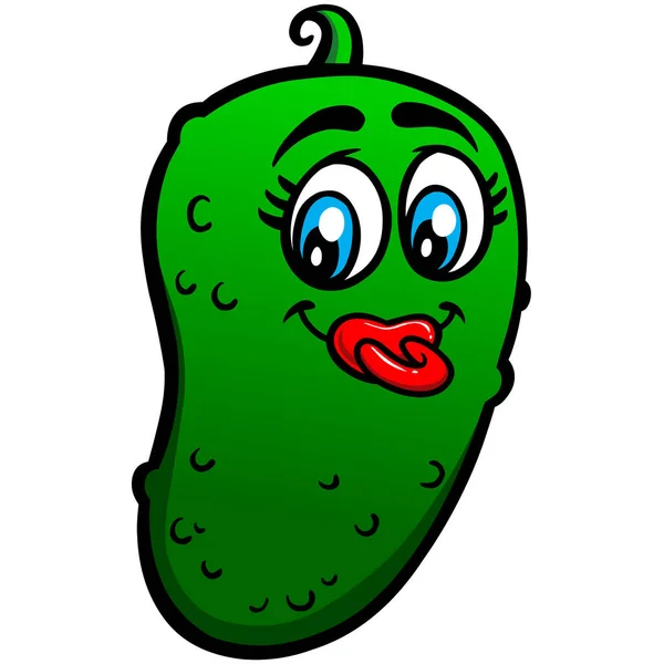 Baby Pickle Eine Cartoon Illustration Einer Baby Pickle — Stockvektor