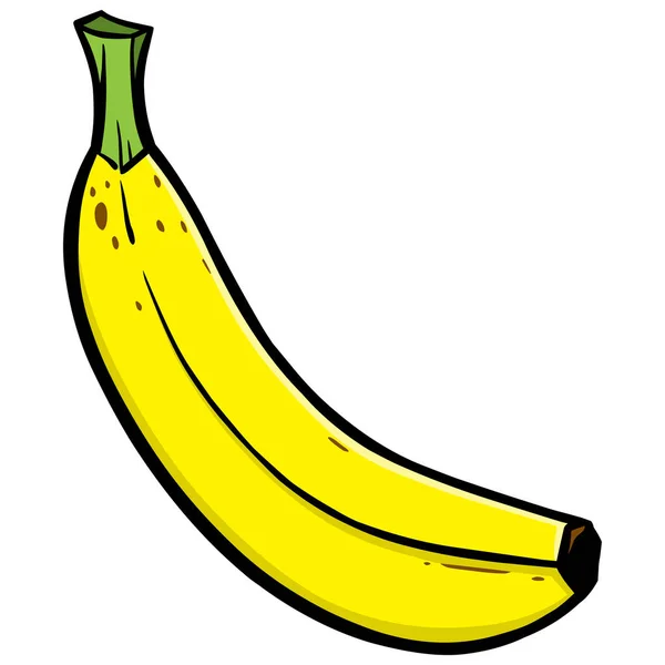 Banan Kreskówka Ilustracja Banana — Wektor stockowy