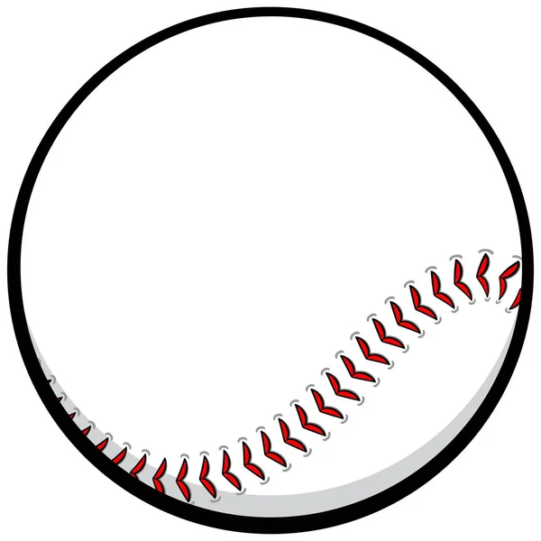 Icône Baseball Une Illustration Dessin Animé Baseball — Image vectorielle