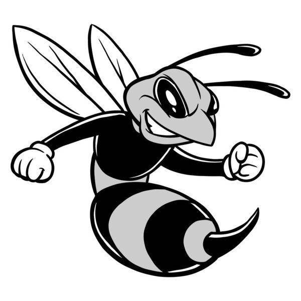 Bee Mascot Illustration - A cartoon illustration of a Bee Mascot.