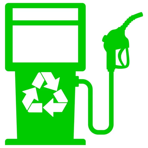 Bio Gas Pump Graphic Tecknad Illustration Bio Gas Pump — Stock vektor