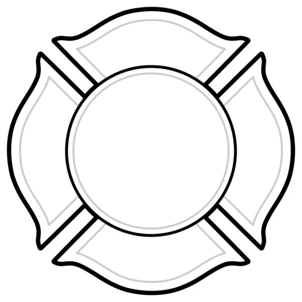 Feuerwehrlogo Eine Cartoon Illustration Eines Feuerwehrlogos — Stockvektor