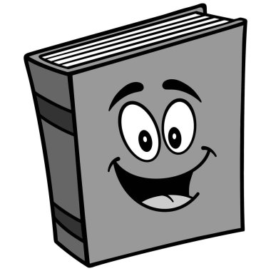 Kitap Maskot İllüstrasyon - Bir Kitap Maskot bir karikatür illüstrasyon.