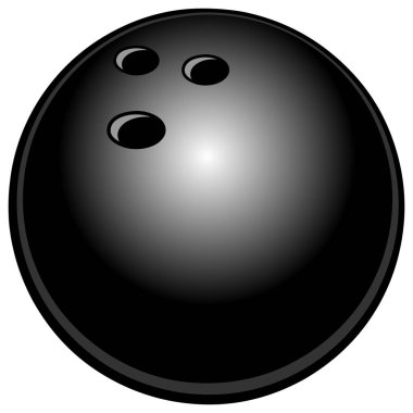 Bowling Ball - Bowling Topu bir karikatür illüstrasyon.
