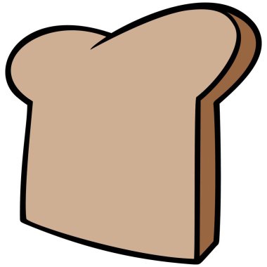 Ekmek Dilimi - Ekmek Dilimi bir karikatür illüstrasyon.