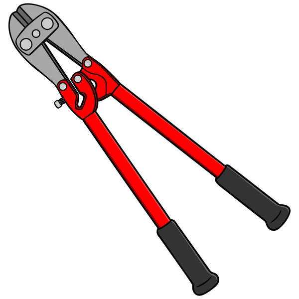 螺栓切割机 一对螺栓切割机的卡通插图 — 图库矢量图片