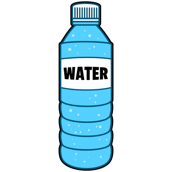 Bottle Water Cartoon Illustration Bottle Water — Stock Vector