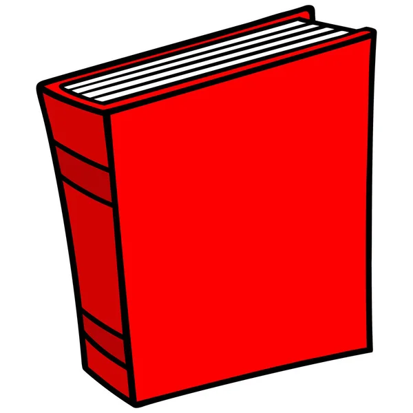 Ícone Livro Uma Ilustração Desenho Animado Livro — Vetor de Stock