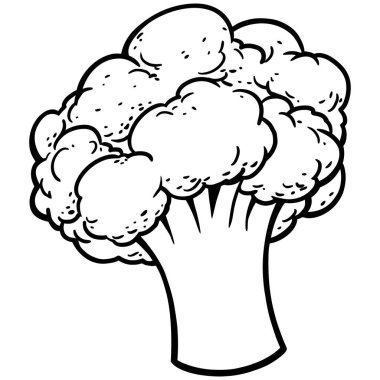 Karnabahar Simge İllüstrasyon - Karnabahar Maskotu bir karikatür illüstrasyon. 