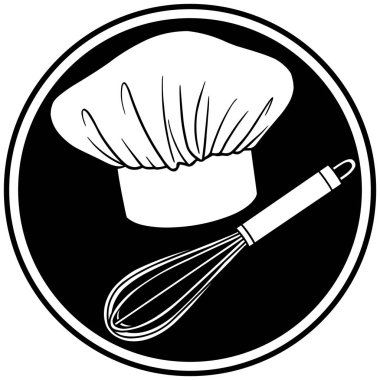 Chef Symbol - Şef Sembolü bir karikatür illüstrasyon.