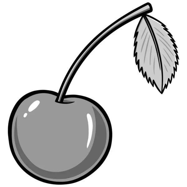Cherry Ilustrace Kreslená Ilustrace Cherry — Stockový vektor
