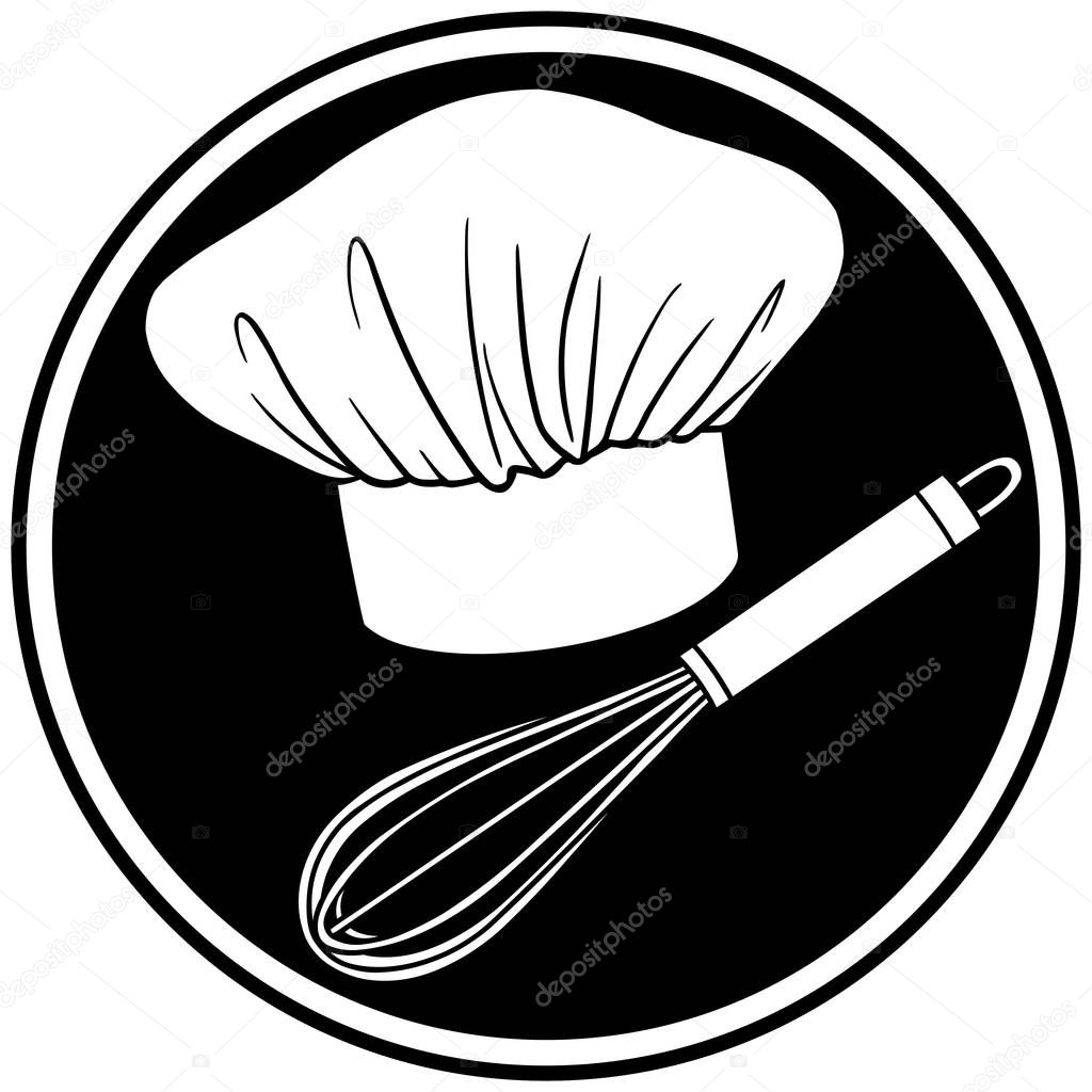 Chef Symbol - A cartoon illustration of a Chef Symbol.