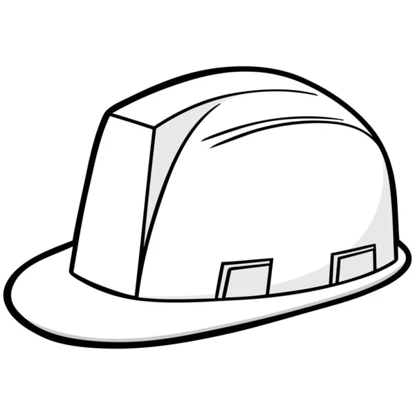 Budowa Hard Hat Ilustracja Ilustracja Kreskówka Budowy Hard Hat — Wektor stockowy