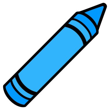 Crayon - Bir Boya Kalemi bir karikatür illüstrasyon.