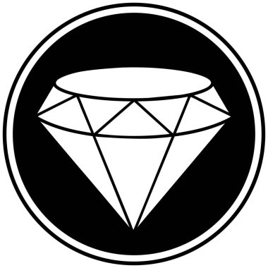 Diamond Symbol - Elmas Sembol bir karikatür illüstrasyon.
