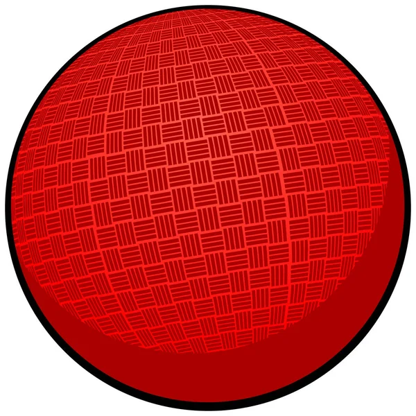 Völkerball Eine Zeichentrickillustration Eines Völkerballs — Stockvektor