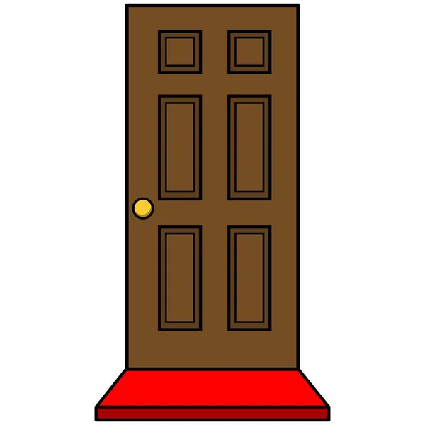 Door with Doormat - A cartoon illustration of a Door with a Doormat. - Stock Image - Everypixel Door with Doormat - A cartoon illustration of a Door with a Doormat. - Stock Image - Everypixel