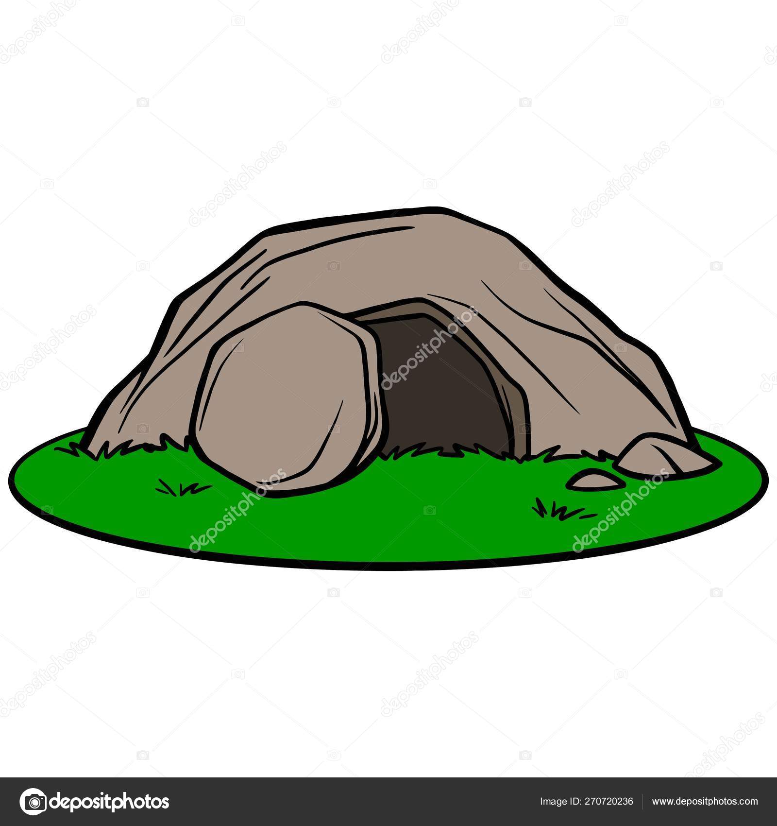 Easter Tomb Cartoon Illustration Easter Tomb Scene Stock Vector Image by  ©larryrains #270720236