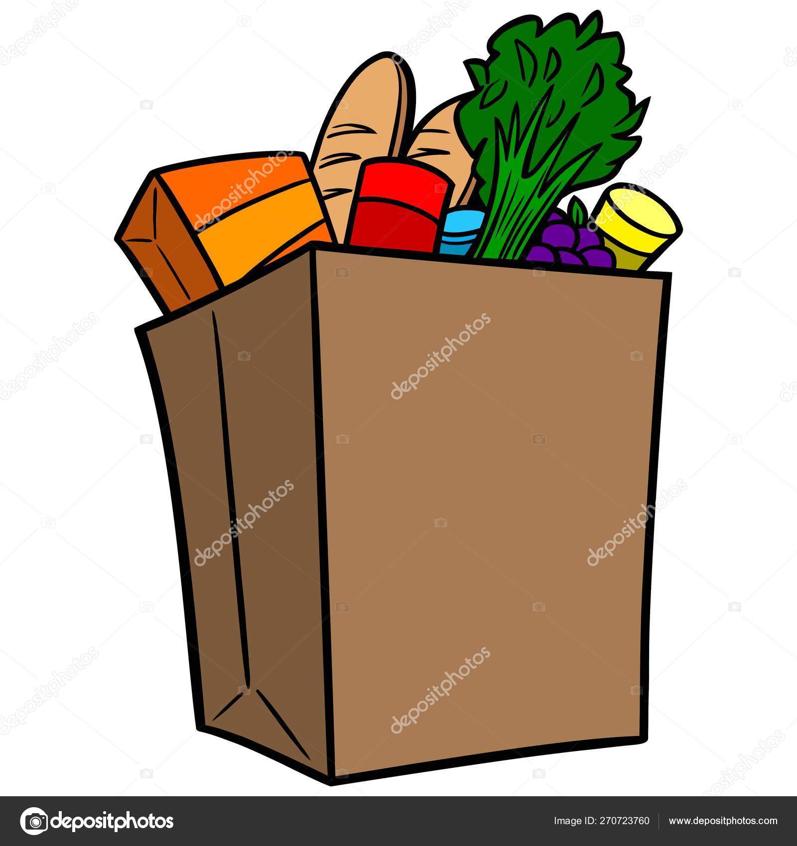 Grocery Bag Cartoon Illustration Grocery Bag Stock Vector Image by ©larryrains #270723760 Grocery Bag Cartoon Illustration Grocery Bag Stock Vector Image by ©larryrains #270723760