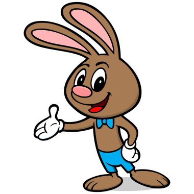 Paskalya Tavşanı - Paskalya Tavşanı'nın bir çizgi film illüstrasyonu.