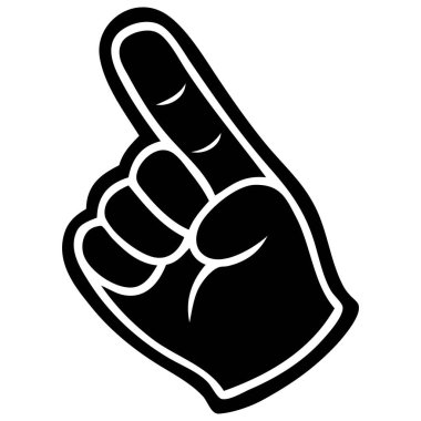 Köpük el Illustration-bir köpük el karikatür Illustration.