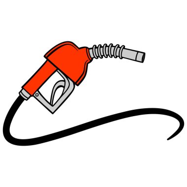 Yakıt pompası-bir yakıt pompası karikatür Illustration.