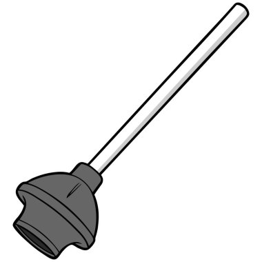 Heavy Duty Piston İllüstrasyon - Bir Heavy Duty Piston bir karikatür illüstrasyon.