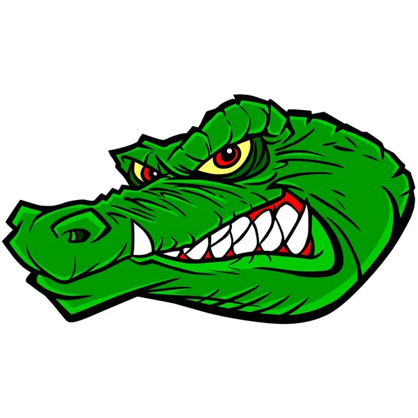 Gator Mascot Cartoon Illustration Gator Mascot — Stock Vector