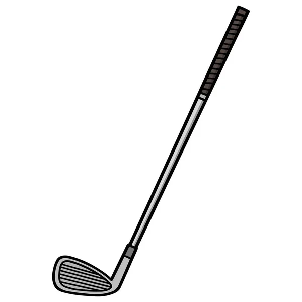 Golf Club Een Cartoon Illustratie Van Een Golf Club — Stockvector