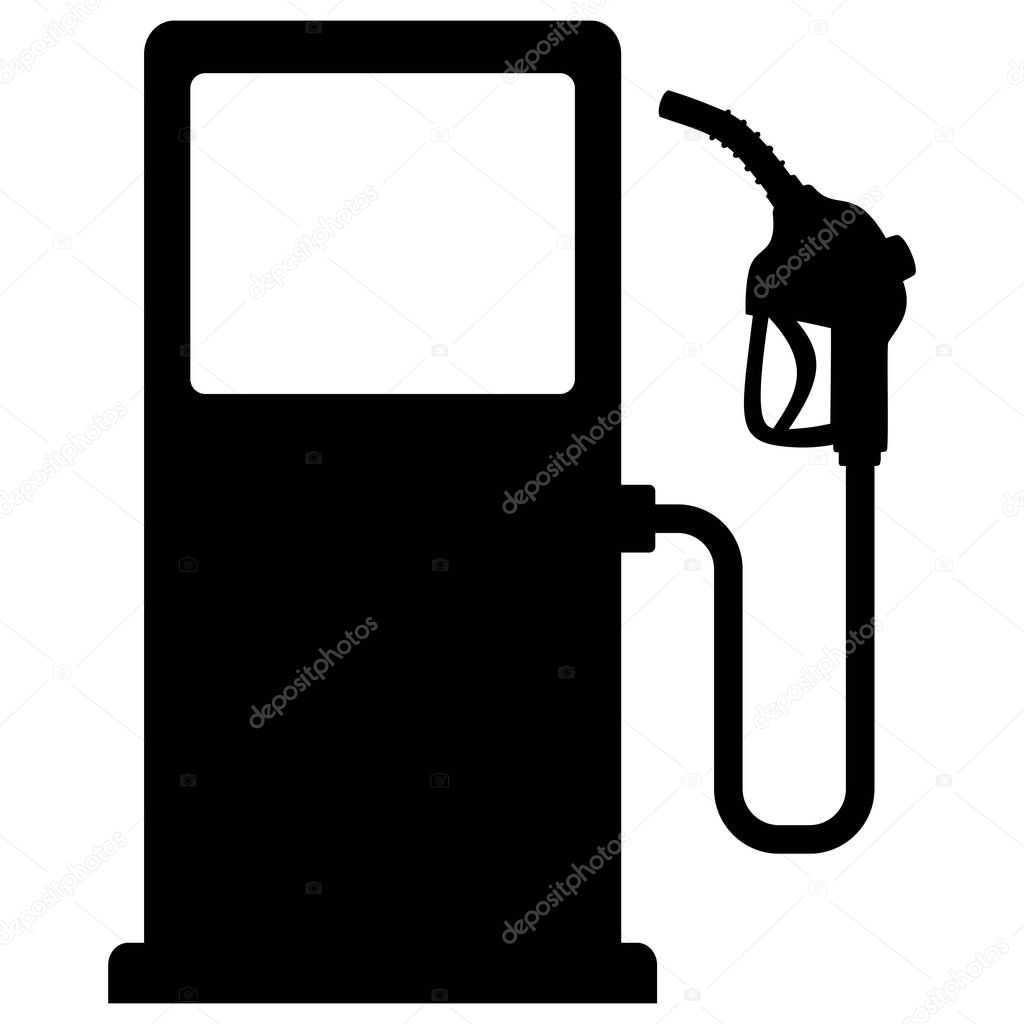 Gas Pump Icon - A cartoon illustration of a Gas Pump.