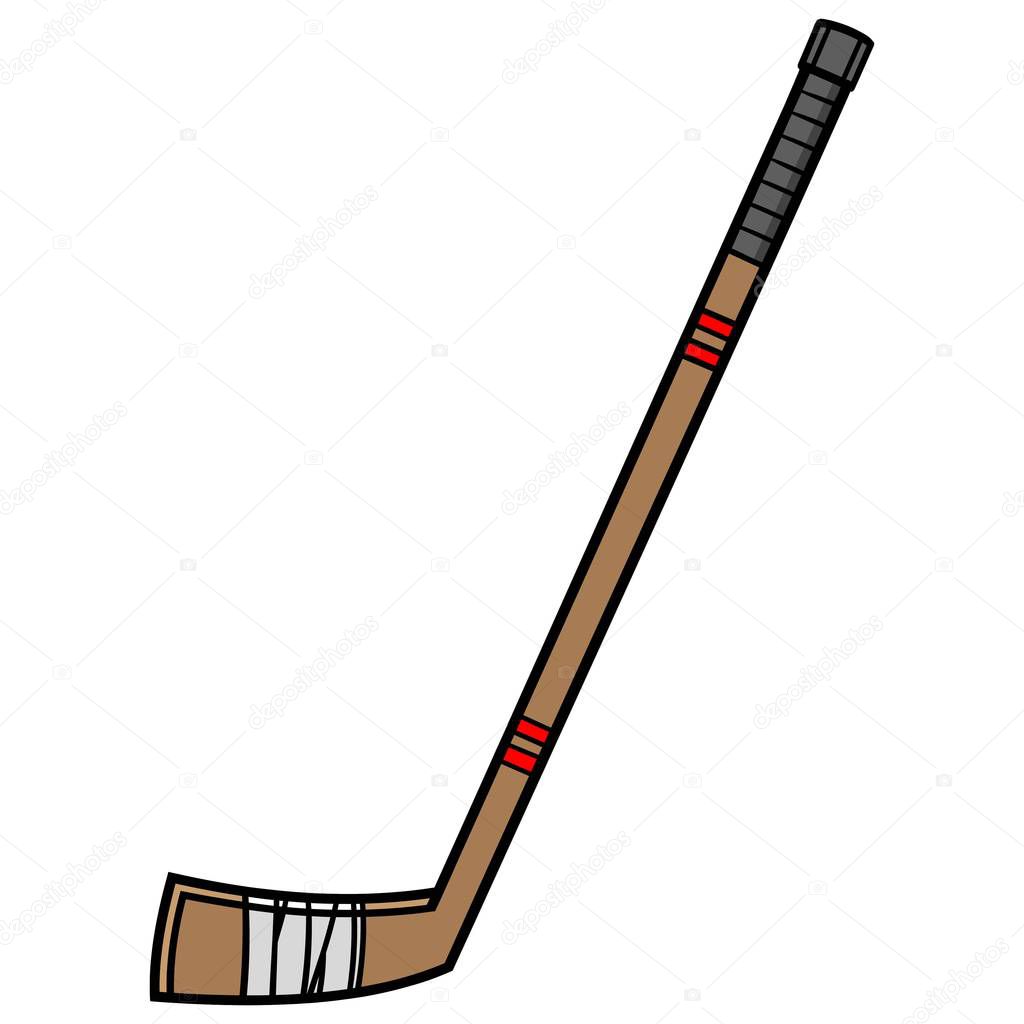 Hockey Stick - A cartoon illustration of a Hockey Stick.