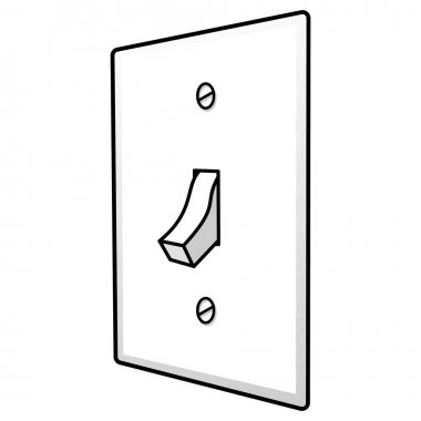 Işık Anahtarı - Işık Anahtarı bir karikatür illüstrasyon.