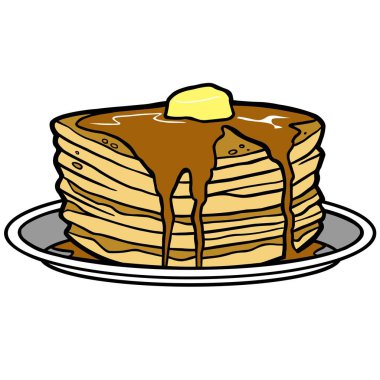 Krep - Bir Krep bir karikatür illüstrasyon.