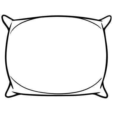 Yastık - Yastık bir karikatür illüstrasyon.