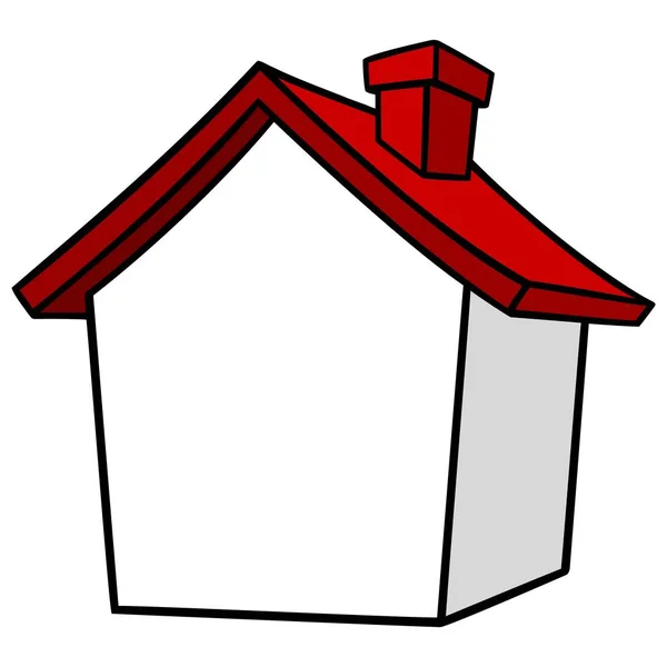 房子图标 房子的卡通插图 — 图库矢量图片