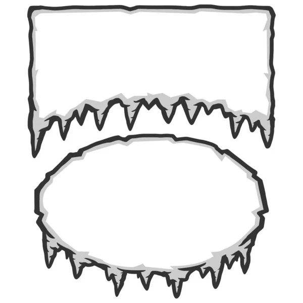 Φόντο Πάγου Σχήματα Εικόνα Μια Απεικόνιση Κινουμένων Σχεδίων Από Ένα — Διανυσματικό Αρχείο