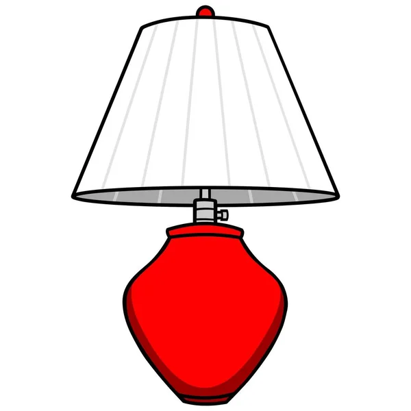 Lamp Een Cartoon Illustratie Van Een Lamp — Stockvector