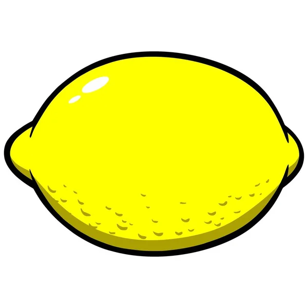 Lemon Icon Ilustracja Kreskówki Cytryny — Wektor stockowy